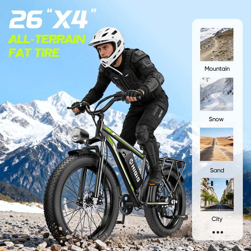 Maximize Stability Outdoors On A Fat Tyre Electric Bike