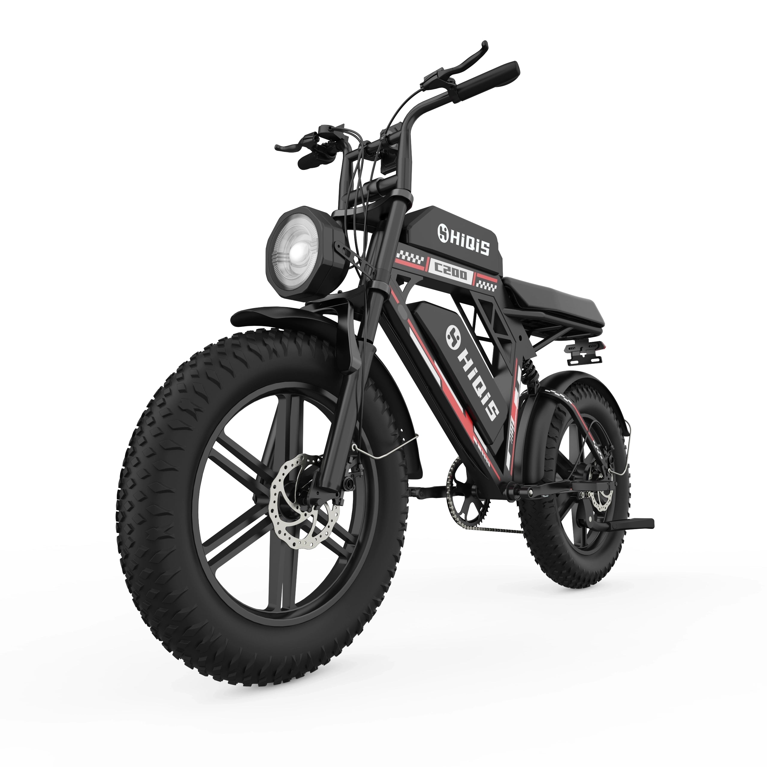 HIQIS C200 & C200 Pro 1000W Fat Tire Electric Bikes for Urban Commuting and Long-Range All-Terrain Riding