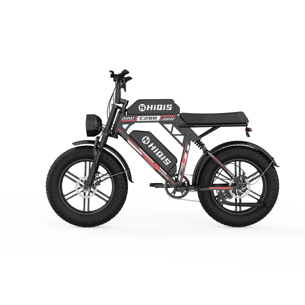 HIQIS C200 & C200 Pro 1000W Fat Tire Electric Bikes for Urban Commuting and Long-Range All-Terrain Riding