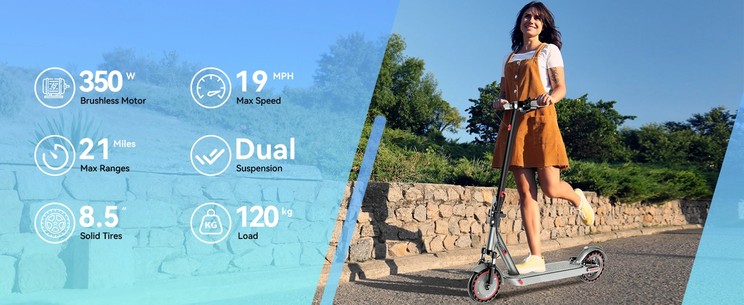 electric scooter with suspension