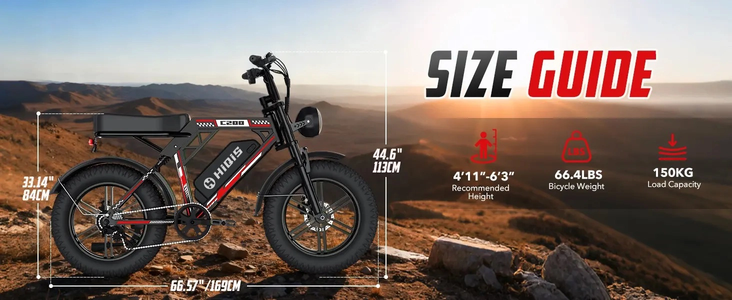 1000W fat tire electric bike